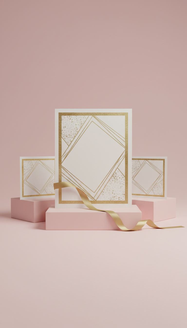 Personalized Embossed Place Card Set